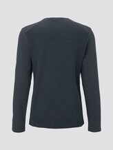 Sweatshirt mit Brusttasche - Männer - dark blue yarn dye Sweatshirt mit Brusttasche - Männer - dark blue yarn dye - 8 - TOM TAILOR