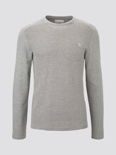 Sweatshirt mit Brusttasche - Männer - grey yarn dye Sweatshirt mit Brusttasche - Männer - grey yarn dye - 7 - TOM TAILOR