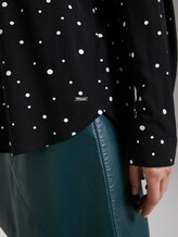gemusterte Hemdbluse - Frauen - black with white dots gemusterte Hemdbluse - Frauen - black with white dots - 9 - TOM TAILOR Denim
