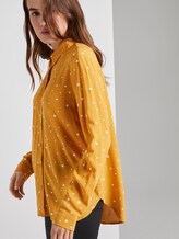 gemusterte Hemdbluse - Frauen - yellow white dot gemusterte Hemdbluse - Frauen - yellow white dot - 5 - TOM TAILOR Denim