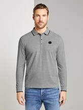 Gestreiftes Poloshirt - Männer - Middle Grey Melange Gestreiftes Poloshirt - Männer - Middle Grey Melange - 1 - TOM TAILOR