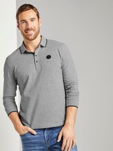 Gestreiftes Poloshirt - Männer - Middle Grey Melange Gestreiftes Poloshirt - Männer - Middle Grey Melange - 5 - TOM TAILOR