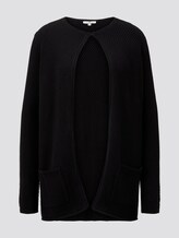 strukturierte Strickjacke - Frauen - Deep Black strukturierte Strickjacke - Frauen - Deep Black - 7 - TOM TAILOR