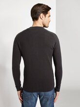 moderne College-Strickjacke - Männer - Dark Greyish Black moderne College-Strickjacke - Männer - Dark Greyish Black - 2 - TOM TAILOR
