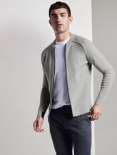 moderne College-Strickjacke - Männer - Light Soft Grey Melange moderne College-Strickjacke - Männer - Light Soft Grey Melange - 5 - TOM TAILOR