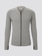 moderne College-Strickjacke - Männer - Light Soft Grey Melange moderne College-Strickjacke - Männer - Light Soft Grey Melange - 7 - TOM TAILOR
