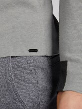 Strickpullover in Melange-Optik - Männer - Light Soft Grey Melange Strickpullover in Melange-Optik - Männer - Light Soft Grey Melange - 10 - TOM TAILOR