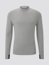 Strickpullover in Melange-Optik - Männer - Light Soft Grey Melange Strickpullover in Melange-Optik - Männer - Light Soft Grey Melange - 7 - TOM TAILOR
