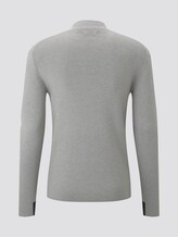 Strickpullover in Melange-Optik - Männer - Light Soft Grey Melange Strickpullover in Melange-Optik - Männer - Light Soft Grey Melange - 8 - TOM TAILOR