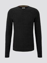 strukturierter Strickpullover - Männer - Dark Greyish Black strukturierter Strickpullover - Männer - Dark Greyish Black - 7 - TOM TAILOR