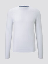 strukturierter Strickpullover - Männer - White strukturierter Strickpullover - Männer - White - 7 - TOM TAILOR