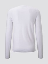 strukturierter Strickpullover - Männer - White strukturierter Strickpullover - Männer - White - 8 - TOM TAILOR
