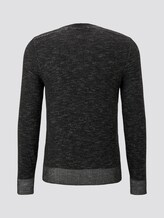 Strickpullover in Melange-Optik - Männer - Dark Greyish Black Strickpullover in Melange-Optik - Männer - Dark Greyish Black - 8 - TOM TAILOR