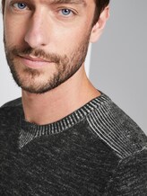 Strickpullover in Melange-Optik - Männer - Dark Greyish Black Strickpullover in Melange-Optik - Männer - Dark Greyish Black - 9 - TOM TAILOR
