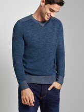 Strickpullover in Melange-Optik - Männer - after dark blue Strickpullover in Melange-Optik - Männer - after dark blue - 5 - TOM TAILOR