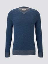 Strickpullover in Melange-Optik - Männer - after dark blue Strickpullover in Melange-Optik - Männer - after dark blue - 7 - TOM TAILOR