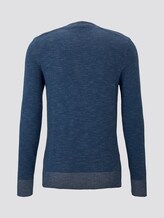 Strickpullover in Melange-Optik - Männer - after dark blue Strickpullover in Melange-Optik - Männer - after dark blue - 8 - TOM TAILOR