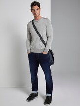 Strickpullover in Melange-Optik - Männer - vanilla white Strickpullover in Melange-Optik - Männer - vanilla white - 3 - TOM TAILOR