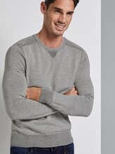Strickpullover in Melange-Optik - Männer - vanilla white Strickpullover in Melange-Optik - Männer - vanilla white - 5 - TOM TAILOR
