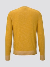 knitted jumper in blended look - Men - golden nugget knitted jumper in blended look - Men - golden nugget - 8 - TOM TAILOR