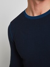 strukturierter Strickpullover - Männer - dark grey blue birdseye strukturierter Strickpullover - Männer - dark grey blue birdseye - 9 - TOM TAILOR