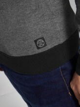 strukturierter Strickpullover - Männer - navy offwhite birdseye strukturierter Strickpullover - Männer - navy offwhite birdseye - 9 - TOM TAILOR