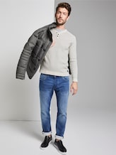 strukturierter Pullover - Männer - offwhite grey birdseye strukturierter Pullover - Männer - offwhite grey birdseye - 3 - TOM TAILOR