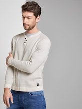 strukturierter Pullover - Männer - offwhite grey birdseye strukturierter Pullover - Männer - offwhite grey birdseye - 5 - TOM TAILOR