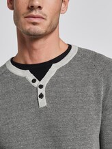 strukturierter Pullover - Männer - dark grey birdseye strukturierter Pullover - Männer - dark grey birdseye - 9 - TOM TAILOR