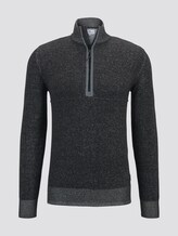 Strickpullover in Melange-Optik - Männer - Dark Greyish Black Strickpullover in Melange-Optik - Männer - Dark Greyish Black - 7 - TOM TAILOR