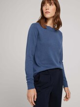 Pullover U-Boot-Ausschnitt - Frauen - Dark Denim Blue Pullover U-Boot-Ausschnitt - Frauen - Dark Denim Blue - 5 - TOM TAILOR