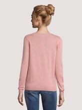 Pullover U-Boot-Ausschnitt - Frauen - blush rose melange Pullover U-Boot-Ausschnitt - Frauen - blush rose melange - 2 - TOM TAILOR