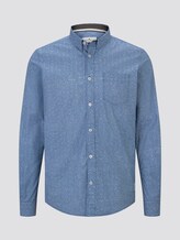 Hemd mit Allover-Print - Männer - blue lined shape design Hemd mit Allover-Print - Männer - blue lined shape design - 7 - TOM TAILOR