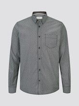 Hemd mit Allover-Print - Männer - black cubes design Hemd mit Allover-Print - Männer - black cubes design - 7 - TOM TAILOR