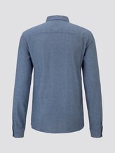 patterned shirt - Men - blue white dobby patterned shirt - Men - blue white dobby - 8 - TOM TAILOR