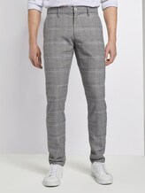 Travis Slim Chino Hose - Männer - grey glencheck Travis Slim Chino Hose - Männer - grey glencheck - 1 - TOM TAILOR