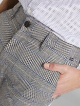 Travis Slim Chino Hose - Männer - grey glencheck Travis Slim Chino Hose - Männer - grey glencheck - 9 - TOM TAILOR
