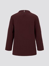 Jacquard-Pullover mit Stehkragen - Frauen - Deep Burgundy Red Jacquard-Pullover mit Stehkragen - Frauen - Deep Burgundy Red - 8 - TOM TAILOR