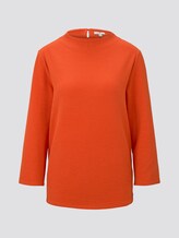 Jacquard-Pullover mit Stehkragen - Frauen - knockout orange Jacquard-Pullover mit Stehkragen - Frauen - knockout orange - 7 - TOM TAILOR