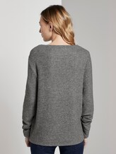 Langarmshirt mit Print - Frauen - alloy grey melange Langarmshirt mit Print - Frauen - alloy grey melange - 2 - TOM TAILOR