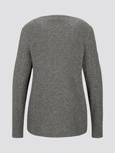 Langarmshirt mit Print - Frauen - alloy grey melange Langarmshirt mit Print - Frauen - alloy grey melange - 8 - TOM TAILOR