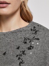 Langarmshirt mit Print - Frauen - alloy grey melange Langarmshirt mit Print - Frauen - alloy grey melange - 9 - TOM TAILOR