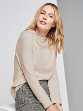 Langarmshirt mit Print - Frauen - desert sand melange Langarmshirt mit Print - Frauen - desert sand melange - 5 - TOM TAILOR
