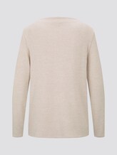 Langarmshirt mit Print - Frauen - desert sand melange Langarmshirt mit Print - Frauen - desert sand melange - 8 - TOM TAILOR