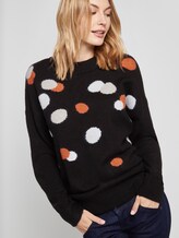 Pullover mit Punkten - Frauen - Deep Black Pullover mit Punkten - Frauen - Deep Black - 5 - TOM TAILOR