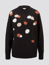 Pullover mit Punkten - Frauen - Deep Black Pullover mit Punkten - Frauen - Deep Black - 7 - TOM TAILOR