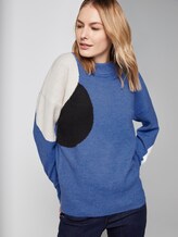 Pullover mit Punkten - Frauen - sicilian blue melange Pullover mit Punkten - Frauen - sicilian blue melange - 5 - TOM TAILOR