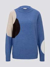 Pullover mit Punkten - Frauen - sicilian blue melange Pullover mit Punkten - Frauen - sicilian blue melange - 7 - TOM TAILOR