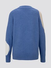 Pullover mit Punkten - Frauen - sicilian blue melange Pullover mit Punkten - Frauen - sicilian blue melange - 8 - TOM TAILOR