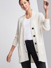 Strukturierter Cardigan - Frauen - Whisper White Strukturierter Cardigan - Frauen - Whisper White - 5 - TOM TAILOR